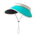thumbnail image 2 of WMNTST Womens Sun Hats Outdoor Wide Brim Breathable Solid Hat Lightweight Adjustable Beach Travel Visor Hats, 2 of 3