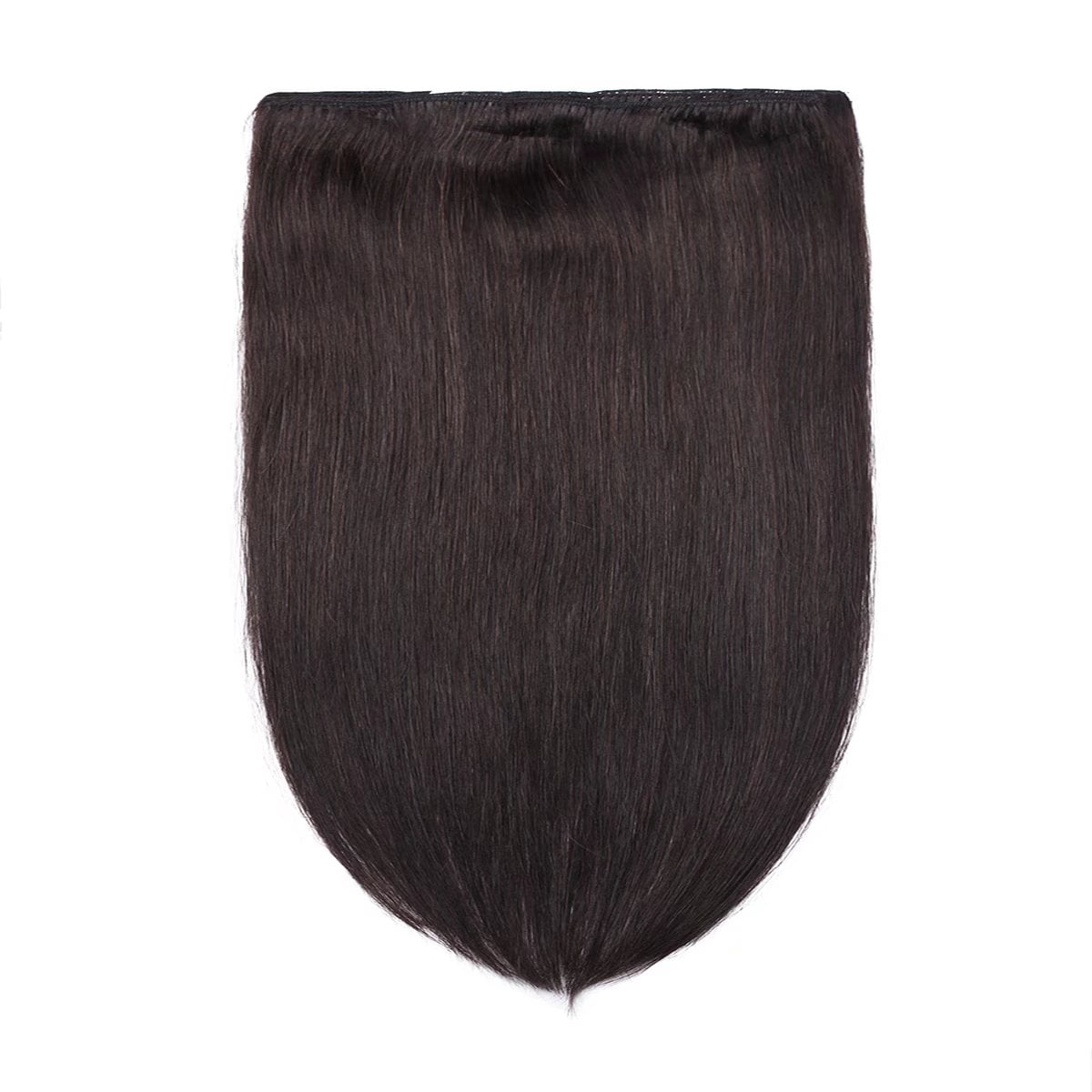 MY-LADY Extra Thick Clip in 100% Remy Human Hair Extension Double Weft Full Head Natural Hairpiece 110-170g #1B Natural Black22inch