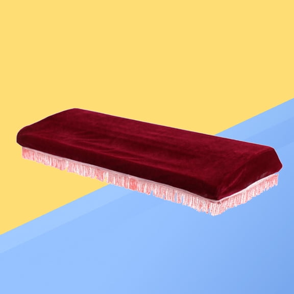 Masteelf 1PC 61 Key Electronic Piano Cover with a Drawstring Protective for Piano Keyboard (Wine Red and Random Tassels Color)