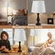 thumbnail image 3 of Pantalla De Lámpara Pequeña Pantalla De Tela Cónica Hecha A Mano Para Luz De Piso De Mesa E27 E14 Con Transmitancia De Luz De Disipación De Calor Suave Al Tacto, 3 of 7