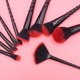 thumbnail image 4 of JIN Juego de 10 brochas de maquillaje en espiral de unicornio negro, brochas para base, polvos, sombras de ojos, herramientas de maquillaje de belleza cosmética, 4 of 4