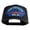 Black, variant on USS Nevada BB 36 Blue Patched Solid Cotton Twill 5 Panel Prostyle Snap Cap - Black OSFM