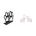 thumbnail image 1 of Servilletero de hierro,Soporte para servilletas con forma de pata,color negro,Dispensador de toallas de papel,soporte para pañuelos de papel independiente,Escultura de elefante,Esculturas de, 1 of 8