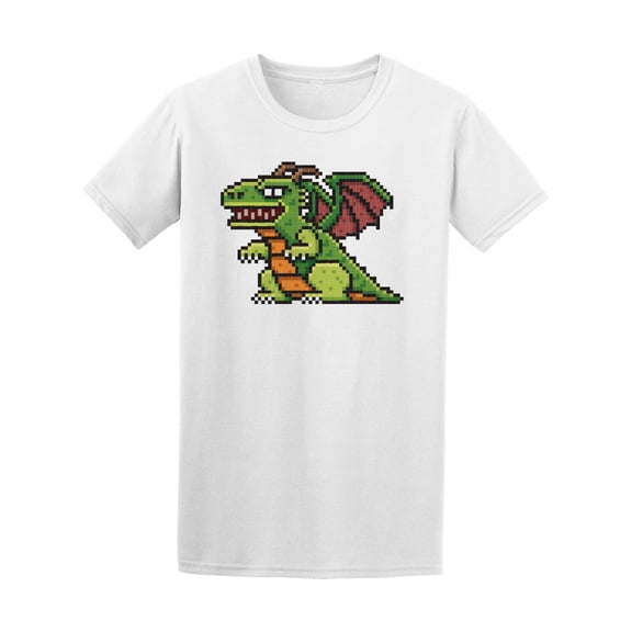 Green Dragon Pixel Art Tee Men's -Image by Shutterstock