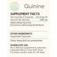 thumbnail image 5 of HerbEra Quinine Capsules, Herbal Dietary Supplement for Immune System Support, Quinine (Cinchona officinalis) Dried Bark Capsules, Natural, 60 Capsules, 5 of 5