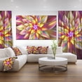 thumbnail image 2 of Designart - Grande Fleur Fractale Alien Multicolore - Grande Impression sur Toile Florale, 2 of 2