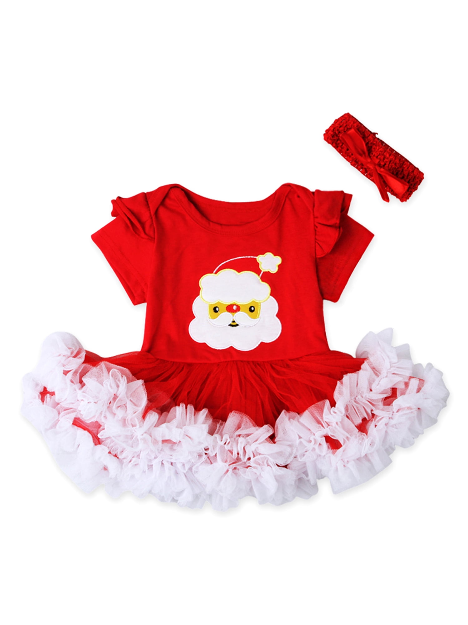 Jarsh 4PCS Baby Girl Newborn Baby Girls Princess Easter Eggs Print Tutu Dress Outfits Set