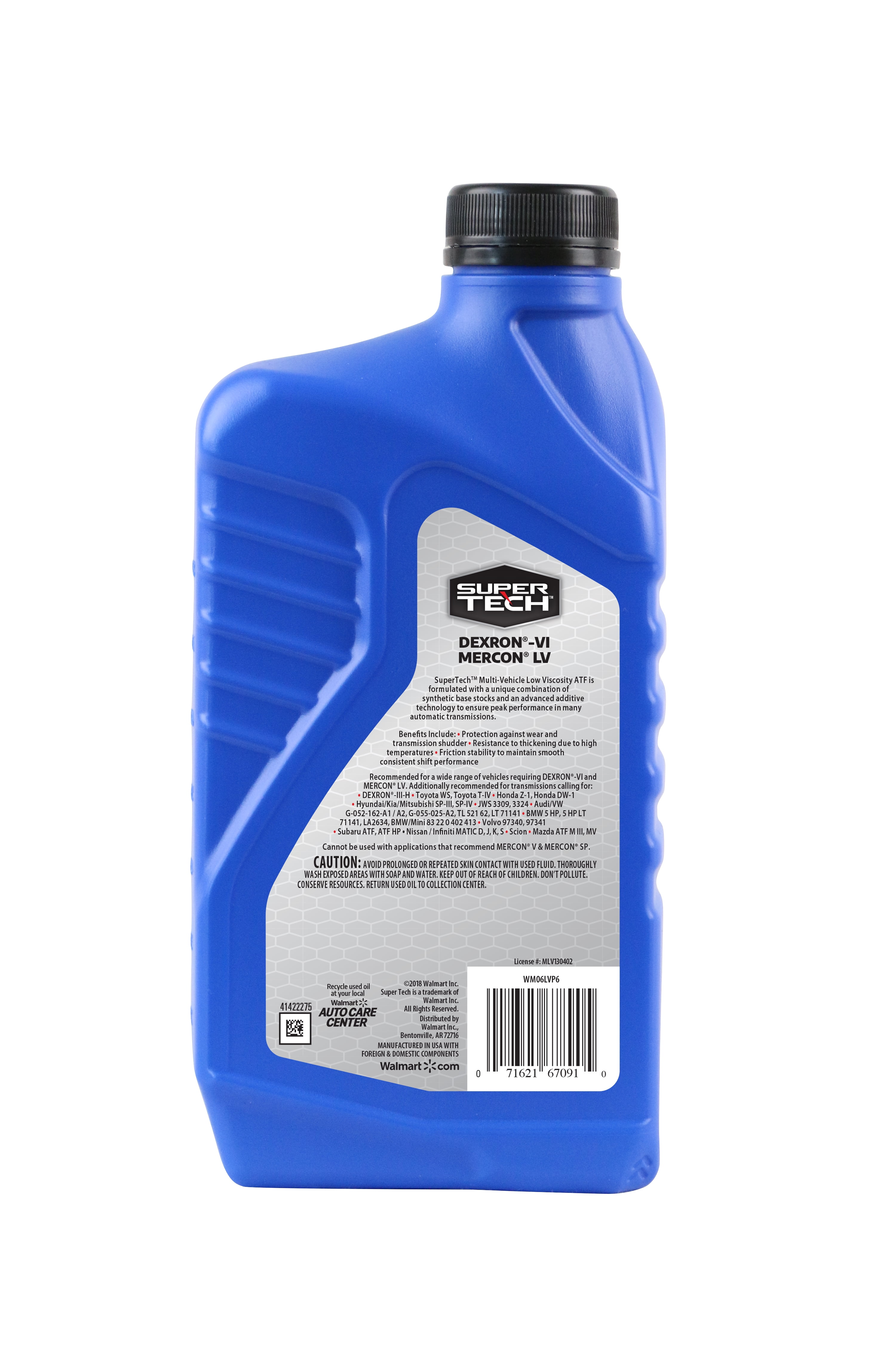  TRIAX DEX VI LV ATF Full Synthetic Low Viscosity, OEM Grade,  Fill for Life, Compatible with GM Dexron VI, Honda/Acura DW-1, Toyota WS,  Most GM, Chrysler, and Jeep Vehicles (1 Gallon) 