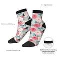 thumbnail image 6 of Fuzoiu Roses and Butterflies Print Adult Socks, Crew Moisture-wicking Socks, Unisex Cushion Crew Socks,Casual Sports Ankle Socks, 6 of 7