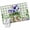 Green Blue, variant on Spring Easter 2'x6' Runner Rugs for Hallway Kitchen Bedside Non Slip Washable, Purple Floral Summer Botanical Rustic Entryway Rug Runners with Rubber Backing, Long Carpet Runner for Laundry Room