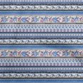 thumbnail image 1 of oneOone Rayon Medium Blue Fabric Asian Floral With Geometric Sewing Material Print Fabric By The Yard 56 Inch Wide, 1 of 4