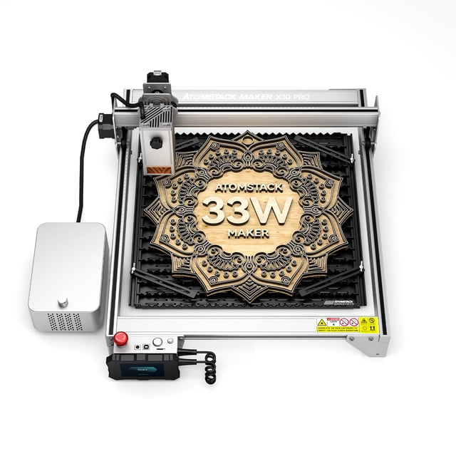 Maker X30 PRO Grabador láser Foco fijo 33W Potencia láser 400x400mm Área de grabado Máquina de ATOMSTACK-2 Máquina de grabado