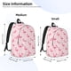 thumbnail image 2 of Fotbe Cute Flamingo with Heart Mochila de Lona con Estampado, Mochila Duradera, Mochila Versátil de Alta Calidad, Mochila Compacta Vintage-Small, 2 of 5