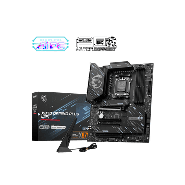 MSI X870 GAMING PLUS WIFI Gaming Desktop Motherboard - AMD X870 Chipset - Socket AM5 - ATX (x870gamingpluswifi)