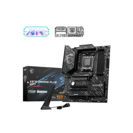 MSI X870 Gaming Plus WiFi Motherboard - AMD AM5, DDR5, PCIe 5.0, Wi-Fi 7