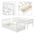 thumbnail image 5 of Aukfa Twin over Twin Bunk Bed with Two Storage Drawers, Wood Convertible Two Bed for Kids Teens - White, 5 of 8