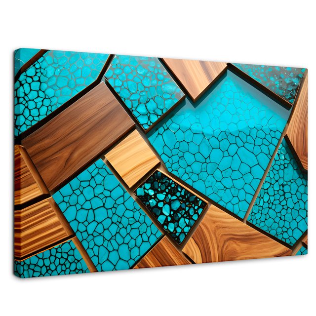 Cuadro Decorativo Canvas Revolution Abstracto Auroras Vibrantes 90x60