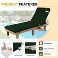 thumbnail image 6 of XXLYY Chaise Lounge Cushions Outdoor, Water-Resistant Patio Lounge Chair Cushion with Ties and Pillows, 3'' High-Density Foam Lounge Replacement Cushion for Lawn Pool, 6 of 7