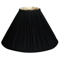 Royal Designs 18" Coolie Empire Gather Pleat Lamp Shade Black