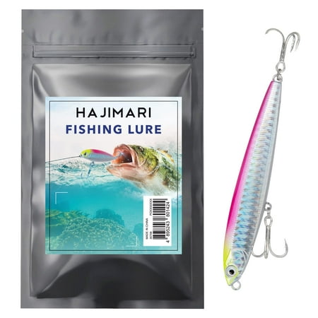 Hajimari Fishing Lures Minnow - ABS Plastic Fishing Lure | Hard Crank Bait Lures for Long Casting | Lifelike Fresh and Saltwater Fishing Lures | Bass Cod Bream and Trout Lures | Weight: 100g