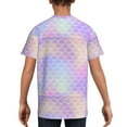 thumbnail image 5 of Wukai Fish Scale1 Youth Unisex Short Sleeve T-Shirt for Boys, Girls, Teens, and Kids-X-Small, 5 of 7