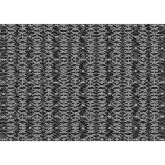Ahgly Company Indoor Rectangle Patterned Battleship Gray Area Rugs, 3' x 5'