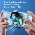 thumbnail image 3 of FS01 Dual Fan Rechargeable/Plug-in Mobile Phone Radiator Air-cooled Back Clip Game Cooler for Android IOS PUBG Cool Heat Sink, 3 of 7