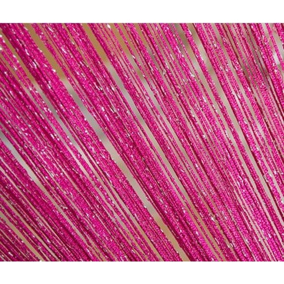 ave split Decorative Door String Curtain Wall Panel Fringe Window Room Divider Blind Divider Tassel Screen Home 100x200centimeter (Rose red18)