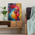 thumbnail image 5 of Qisvanset Rooster Oil Painting Canvas Wall Art 15.75x11.81 INCHES, 5 of 8