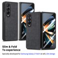 thumbnail image 2 of ELEHOLD for Samsung Galaxy Z Fold 4 Case, Luxury Leather Material with Built-in Screen Protector Full Body Shockproof Protective Case for Samsung Galaxy Z Fold 4 5G 2022, Black, 2 of 10