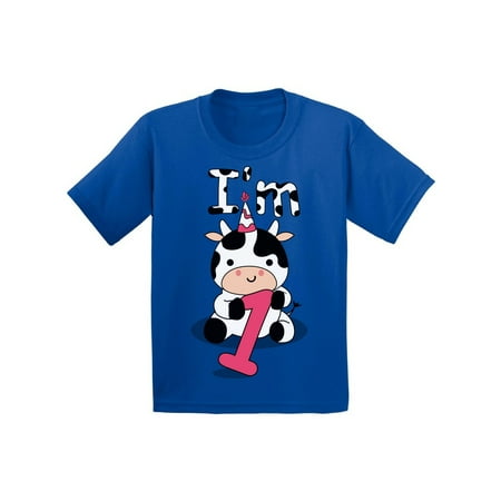 

1st Birthday Outfits - Cute Baby Boy Baby Girl Shirt - Little Cow Tee