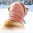 thumbnail image 5 of Pet Calming Hood Scarf for Dogs, Double Layer Warm Fleece Head Cover, Adjustable Drawstring Zipper Closure, Winter Anxiety Relief Neck Wrap for Small Medium Dogs, 5 of 6