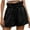 Black, variant on IROINNID Women's Casual Wide Leg Loose High Waist Shorts