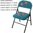 thumbnail image 3 of 4 Pcs Folding Chair Split Seat Cover For Wedding Home, 3 of 5
