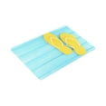 thumbnail image 3 of MKHERT Bright Flip Flops on Color Wooden Background Doormat Rug Home Decor Floor Mat Bath Mat 30x18 inch, 3 of 3
