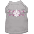 thumbnail image 6 of Christmas Screenprinted Dog Shirt, "Pink Snowflake Swirls", 6 of 7
