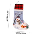 thumbnail image 3 of Matoen12 Christmas Stockings for Family 18.9" Large Classic Hanging Ornament Decorations for Fireplace Xmas Season, 3 of 7