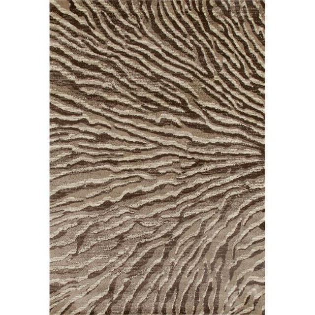 Art Carpet 26037 4 x 6 ft. Troy Collection Ripple Woven Area Rug, Beige
