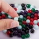 thumbnail image 3 of 100 cuentas redondas de jade natural de Malasia de 8 mm, kit para hacer pulseras, cuentas de piedras preciosas sueltas de colores para hacer joyas y manualidades., 3 of 7