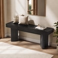 thumbnail image 5 of Tribesigns 47" Wooden Entryway Bench, Farmhouse Indoor End of Bed Bench, Long Table Benches Seat, 5 of 7
