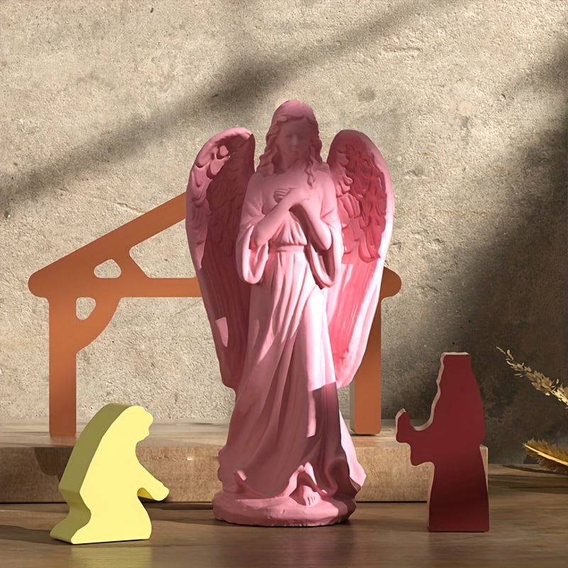2PCS-European Statue Candle Mold - 3D Virgin Mary Praying Woman Silicone Mold - Great for Resin, Concrete, Plaster and Epoxy - Home Decor Wax Tools