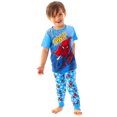thumbnail image 1 of Marvel Unisex Kids Blue Short Sleeve Long Leg Pyjama Set, 1 of 7