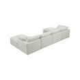 thumbnail image 6 of Meridian Furniture Plush Standard Cream Velvet Modular Sectional, 6 of 7