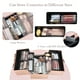 thumbnail image 2 of Makeup Train Case FRENESSA, organizador de viaje y cosméticos, color oro rosa, 2 of 7