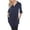 Navy, variant on White Mark Womens Button-Down Adjustable Sleeves Tunic Top