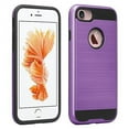 thumbnail image 2 of Apple iPhone 7 Case, Slim Hybrid Dual Layer Shock Resistant Armor Case for iPhone 7 - Brush Purple, 2 of 2