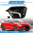thumbnail image 2 of Parrilla de Luz Antiniebla Trasera Izquierda No.71518TGGE50 Inserciones de Cubierta de Luz Antiniebla Inferior Frontal para Honda Civic Hatchback 2020-2021 Negro ABS 1 Pc, 2 of 6