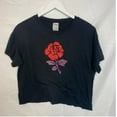 thumbnail image 3 of Victoria's Secret Pink Women's Sequin Rose Crop Top T-Shirt Black XS, $35 NWT, 3 of 6