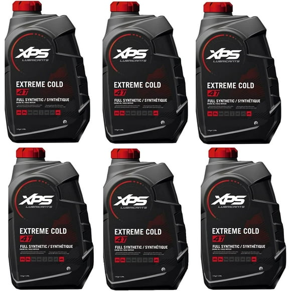 BRP Ski-Doo Can-Am XPS 4-Stroke Extreme Cold Grade 0W-20 Synthetic Oil, 6 Quart, 779145