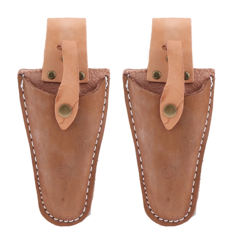 2pcs Leather Sheath Pouch Holder Garden Tool Bag for Pruning Plier